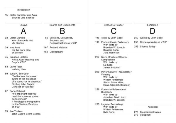 John Cage: 4'33''– Sounds Like Silence: Silence Today