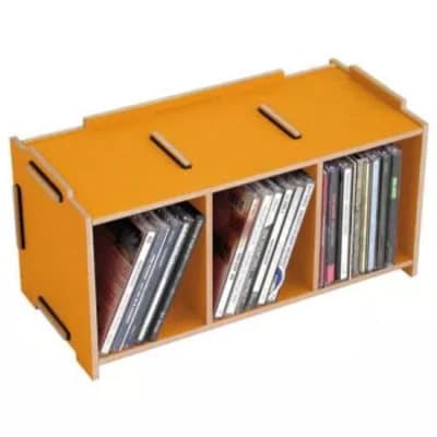 WERKHAUS CD Mediabox - golden yellow - capacity: 30 discs