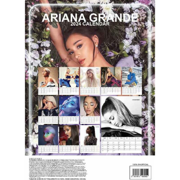 לוח שנה 2024: אריאנה גראנדה Ariana Grande