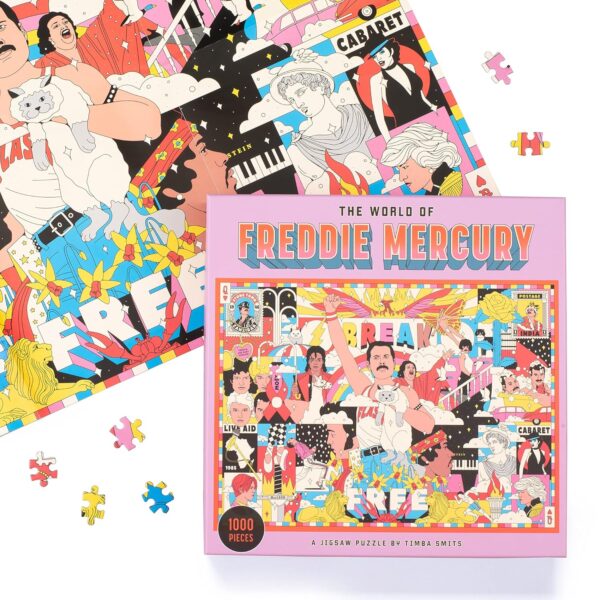 ⁦The World of Freddie Mercury 1000 Piece Puzzle: A Jigsaw Puzzle⁩ – תמונה ⁦2⁩