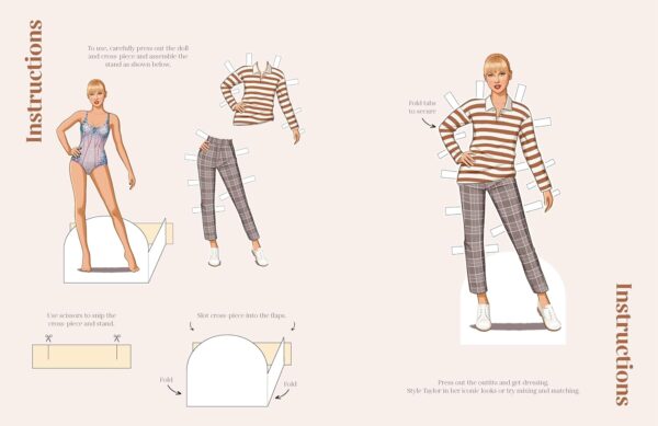 Dress Up Taylor: A Taylor Swift paper doll book featuring her iconic eras