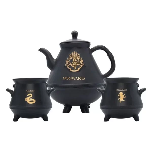 ערכת תה הארי פוטר - Harry Potter Hogwarts Teapot+2X3D Cauldron Coffee Mugs