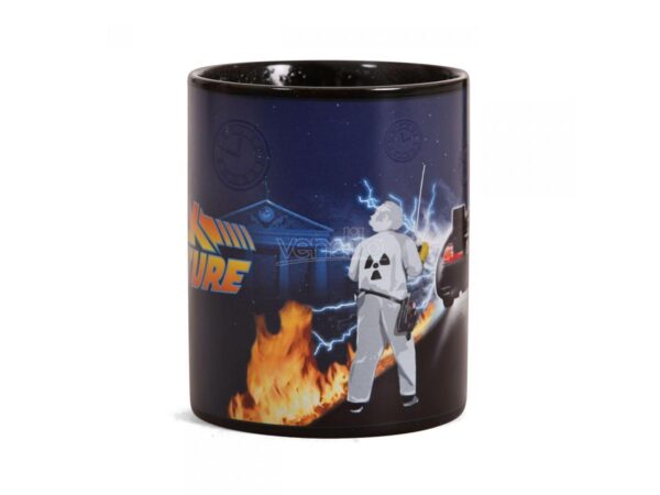 ספל קפה בחזרה לעתיד - Back to the Future Logo/Delorean Heat Change Coffee Mug