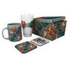 סט מתנה הארי פוטר (כוס + ספל + תחתית לכוס)Harry Potter Gift Set (Glass+Mug+Coasters)