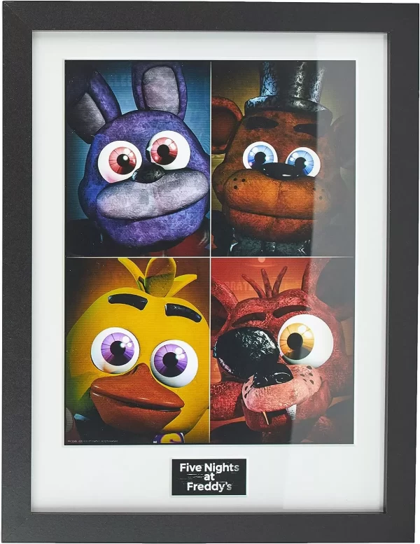 פוסטר ממוסגר חמישה לילות אצל פרדי - Five Nights at Freddy's Portraits Framed Poster