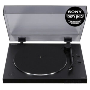 ראשי פטיפון מקצועי משולב משדר Sony Turntable Black PS-LX310BT | Bluetooth