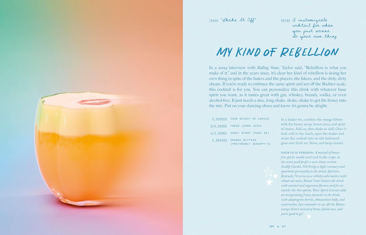 The Eras Pour: The Unofficial, Ultimate Taylor Swift Cocktail Book The Eras Pour: The Unofficial, Ultimate Taylor Swift Cocktail Book – תמונה 4