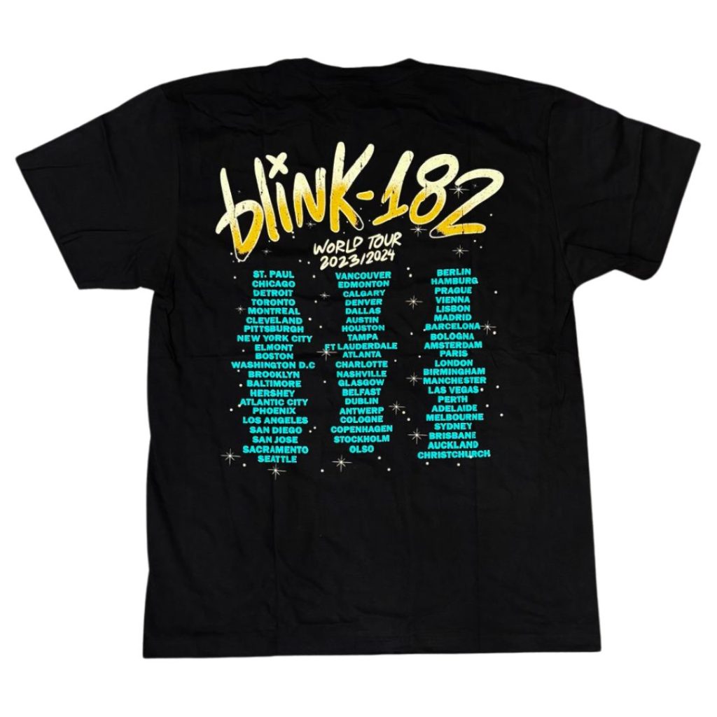 Blink 182 - World Tour T-Shirt Blink 182 - World Tour T-Shirt – תמונה 2