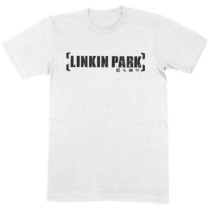 Linkin Park - Bracket Logo White T-Shirt