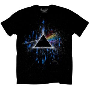 Pink Floyd - Dark Side of the Moon Blue Splatter T-Shirt