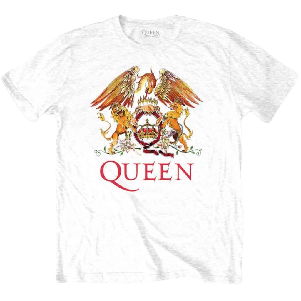 Queen - Classic Crest White T-Shirt Queen - Classic Crest White T-Shirt
