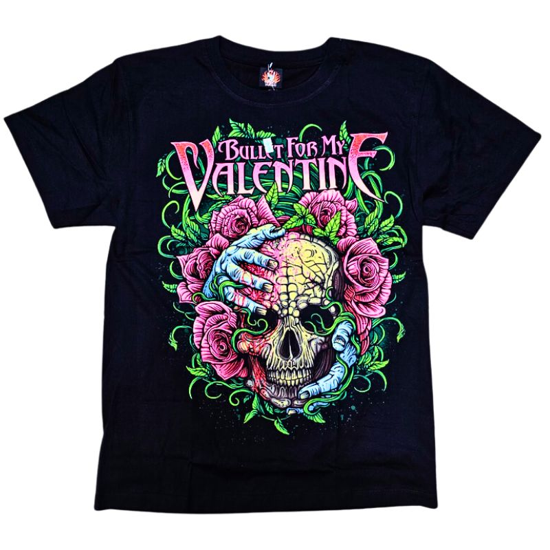 Bullet For My Valentine - Skull Flowers T-Shirt Bullet For My Valentine - Skull Flowers T-Shirt