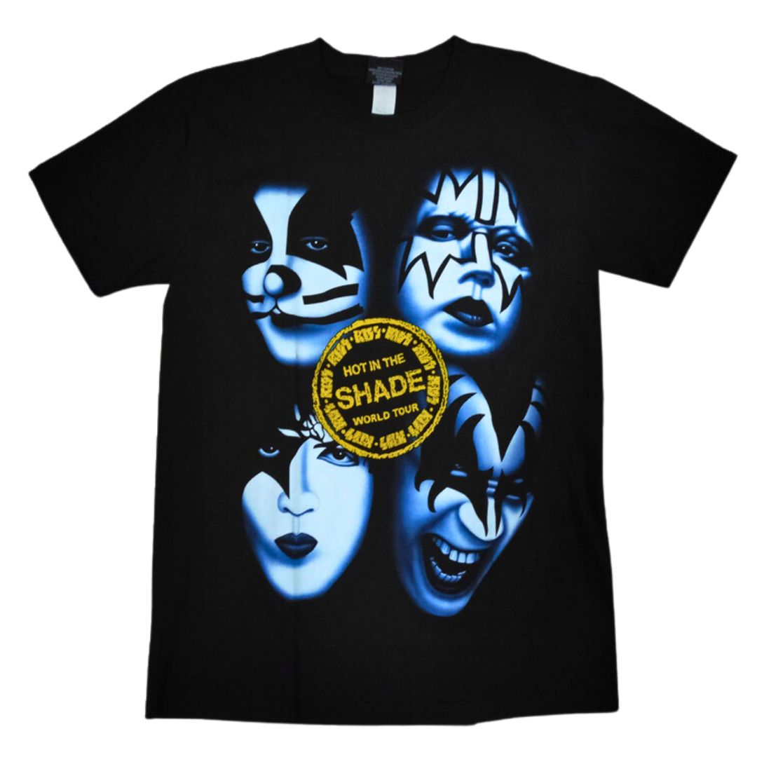 Kiss - Hot In The Shade Faces T-Shirt Kiss - Hot In The Shade Faces T-Shirt