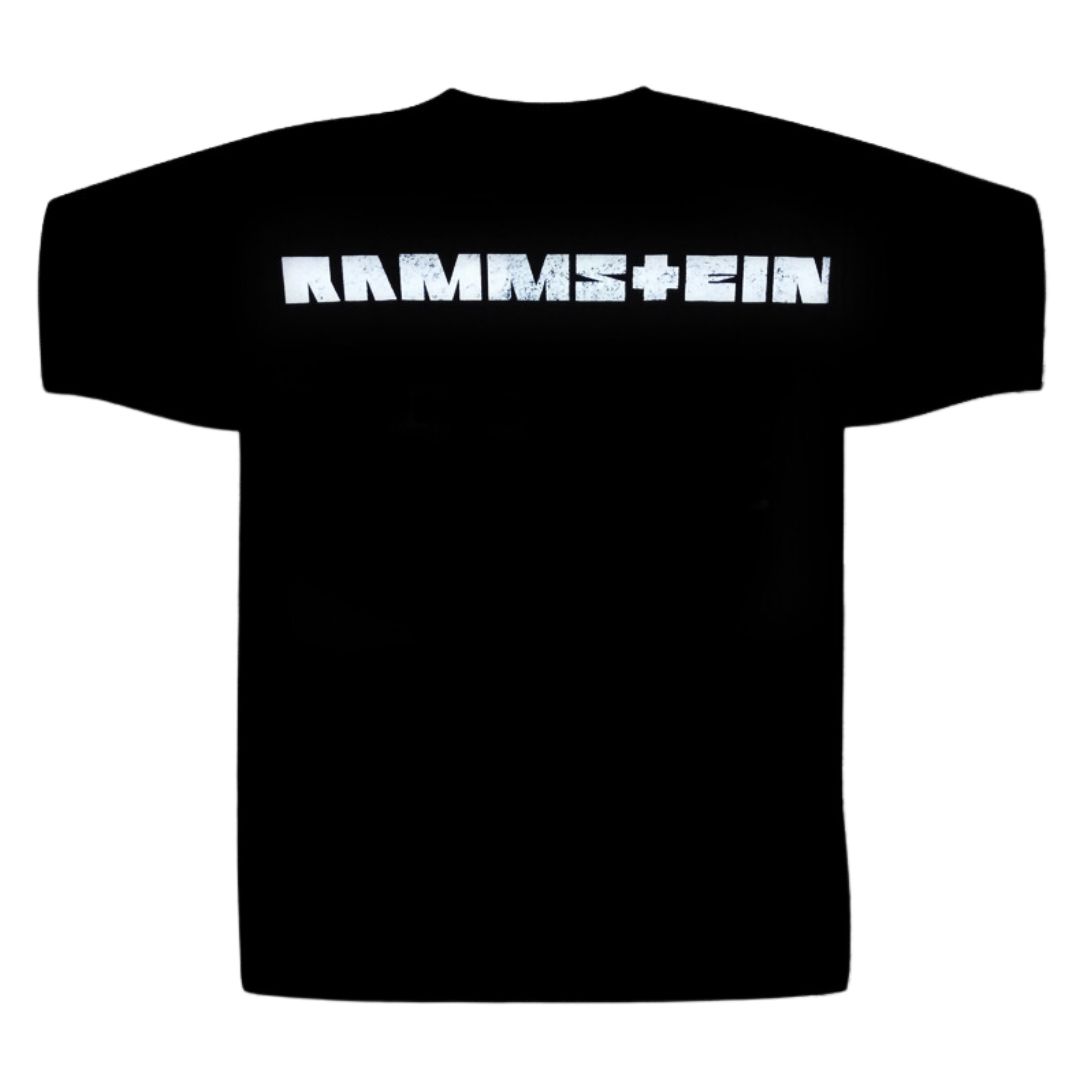 Rammstein - White Logo T-Shirt Rammstein - White Logo T-Shirt – תמונה 2