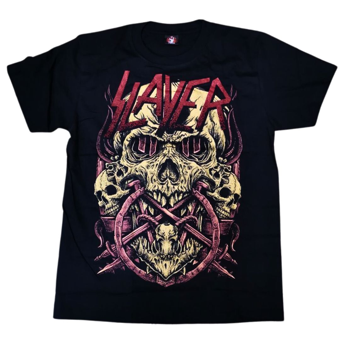 Slayer - Big Skull Pentagram T-Shirt Slayer - Big Skull Pentagram T-Shirt