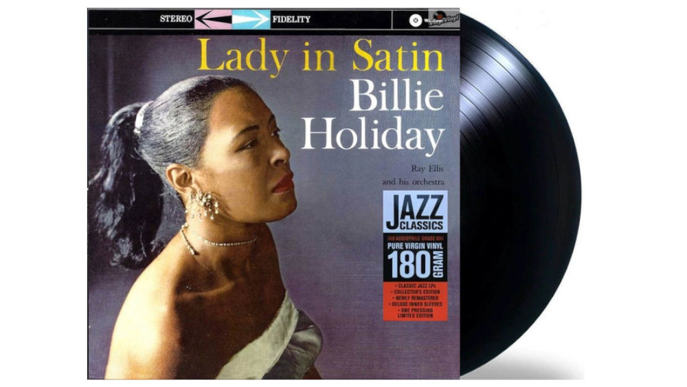 Billie Holiday Lady in Satin עטיפת תקליט ג׳אז ווקאלי קלאסי