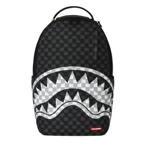 Sprayground - Black And White Drip Check Shark Backpack