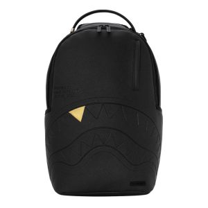 Sprayground - Blacked Out Embossed Gold Tooth Backpack