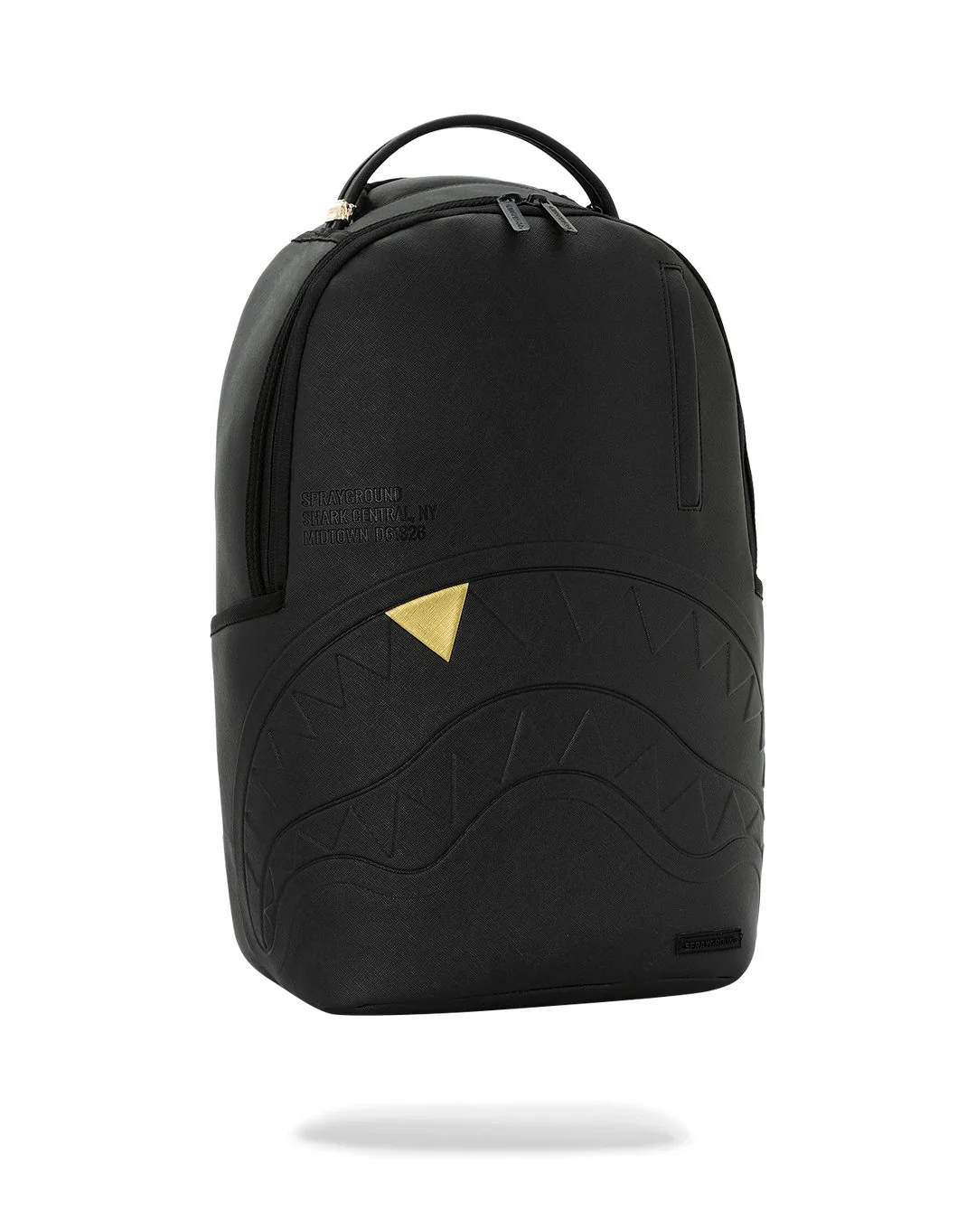 Sprayground - Blacked Out Embossed Gold Tooth Backpack Sprayground - Blacked Out Embossed Gold Tooth Backpack – תמונה 2
