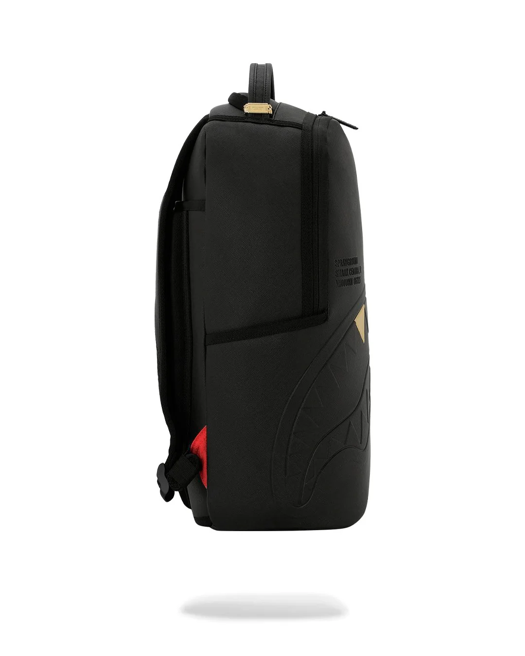 Sprayground - Blacked Out Embossed Gold Tooth Backpack Sprayground - Blacked Out Embossed Gold Tooth Backpack – תמונה 4