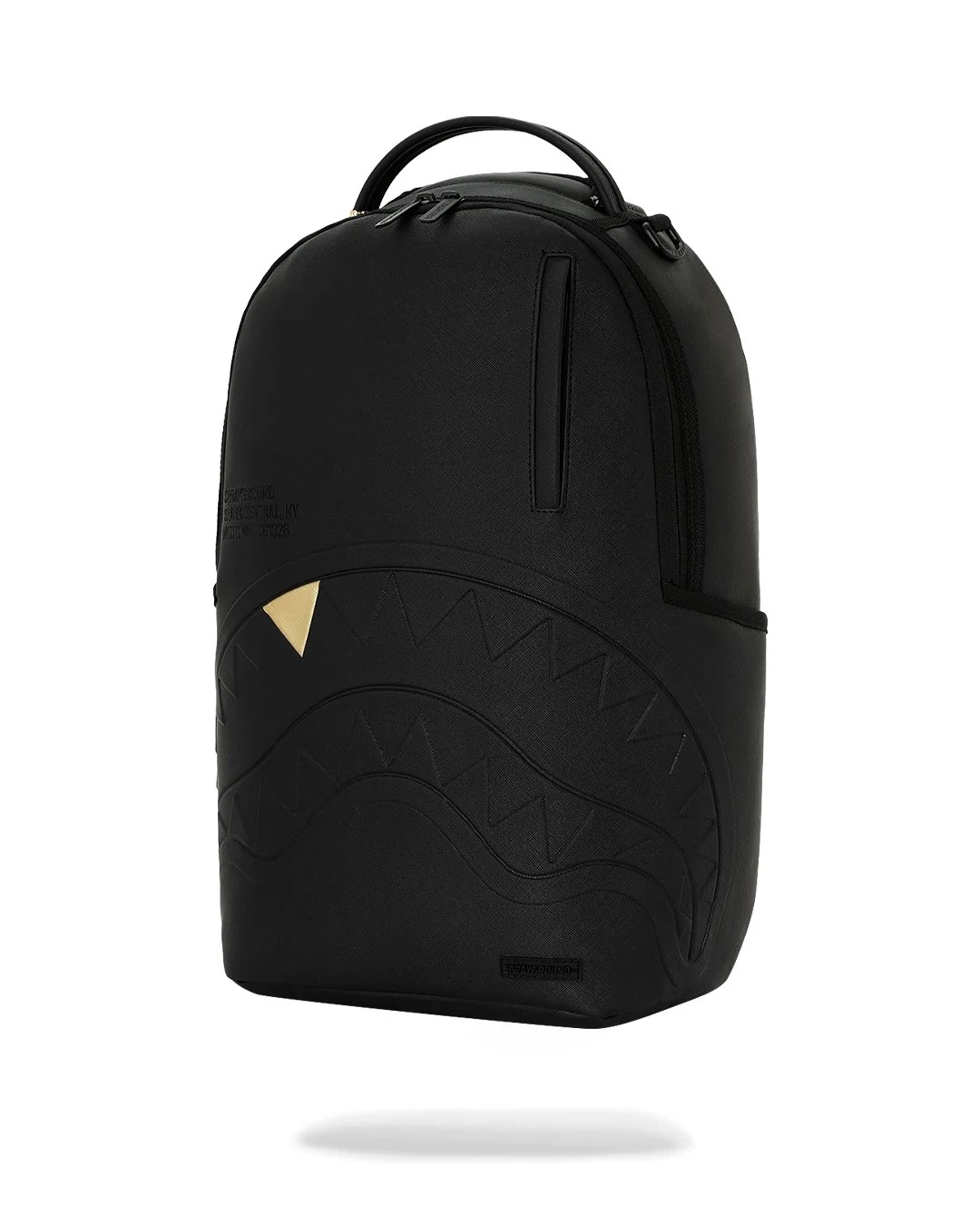 Sprayground - Blacked Out Embossed Gold Tooth Backpack Sprayground - Blacked Out Embossed Gold Tooth Backpack – תמונה 3