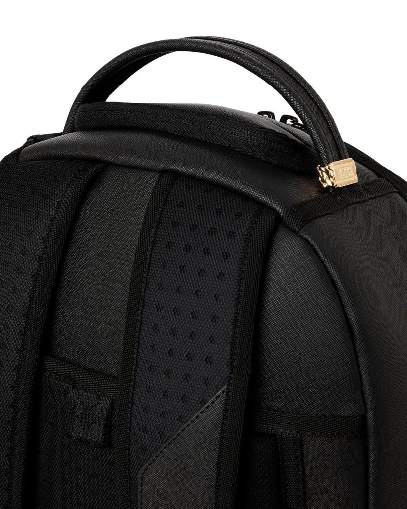Sprayground - Blacked Out Embossed Gold Tooth Backpack Sprayground - Blacked Out Embossed Gold Tooth Backpack – תמונה 6