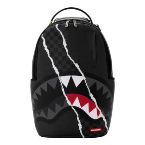 Sprayground - Center RIP Revealing Gray Check Backpack