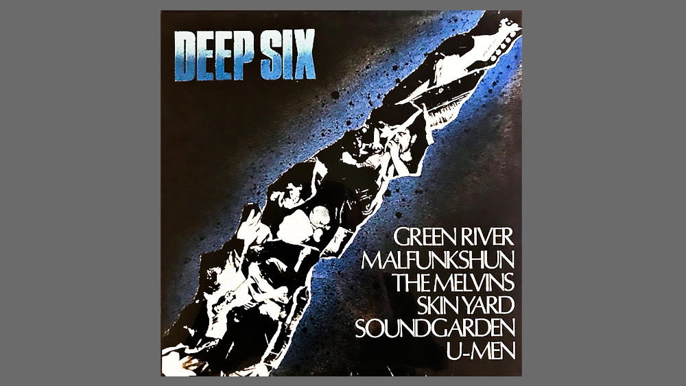 עטיפת האלבום Deep Six משנת 1986, אוסף מכונן מסצנת סיאטל שהציג את Soundgarden, Green River, Melvins ולהקות נוספות מראשית ימי הגראנג'