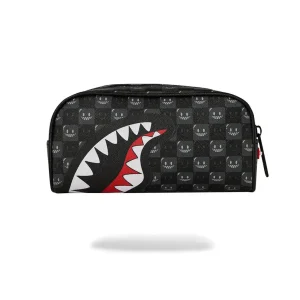 Sprayground - Sharks In Paris WTF Bubbly Black Check Pouch