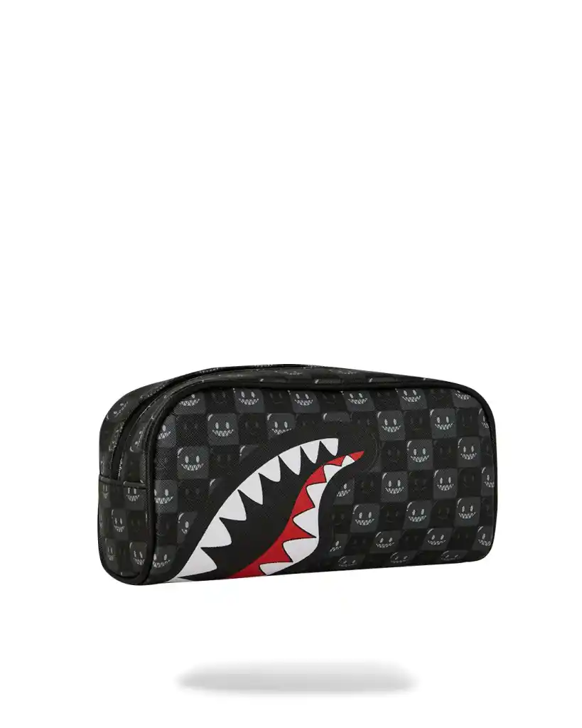Sprayground - Sharks In Paris WTF Bubbly Black Check Pouch Sprayground - Sharks In Paris WTF Bubbly Black Check Pouch – תמונה 3