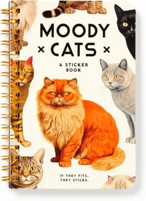 Galison Moody Cats Sticker Book