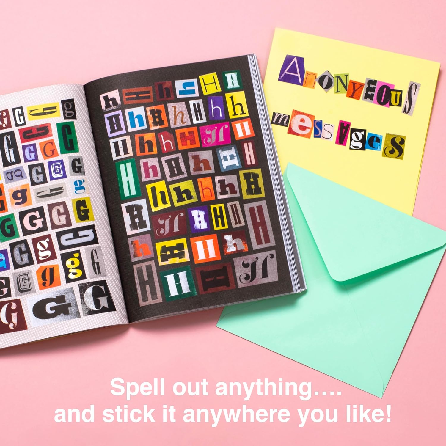 The Ransom Note Sticker Book: Thousands of letters for your anonymous messages The Ransom Note Sticker Book: Thousands of letters for your anonymous messages – תמונה 2