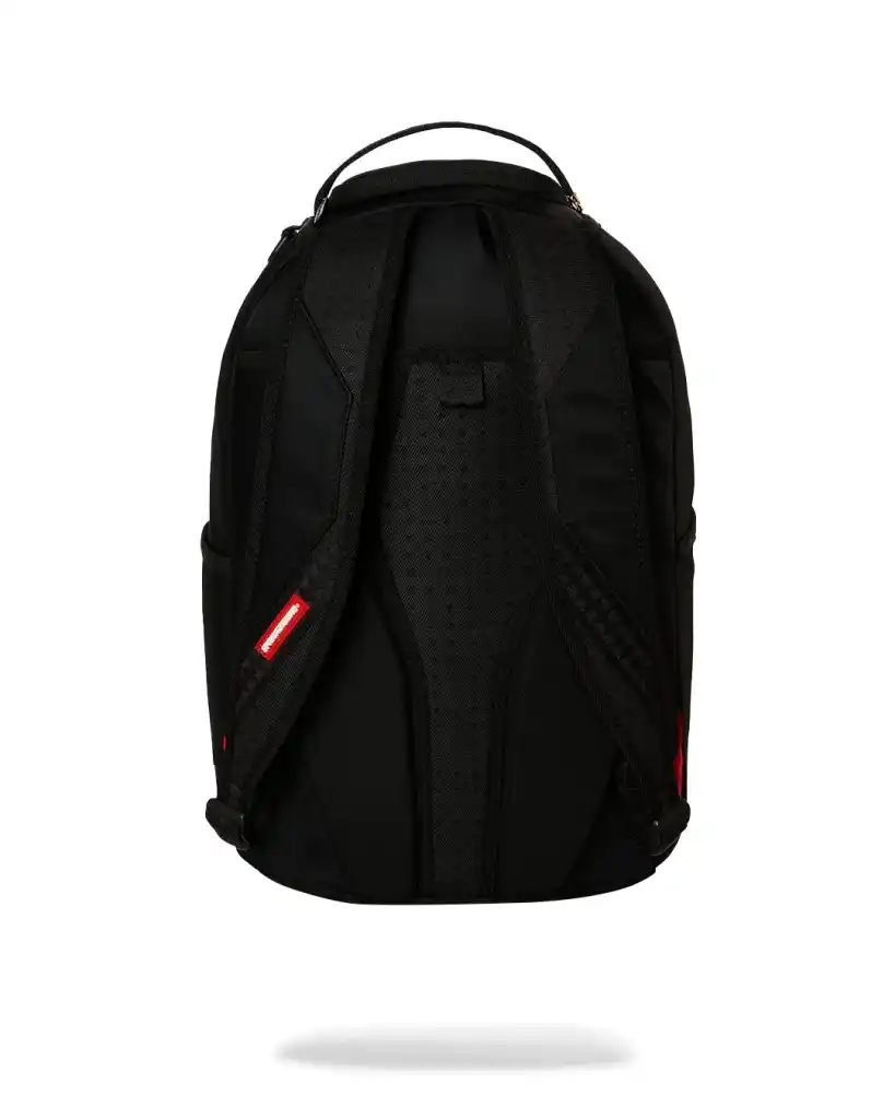 Sprayground - Shark Central White Stencil Shark Black Nylon Backpack Sprayground - Shark Central White Stencil Shark Black Nylon Backpack – תמונה 6